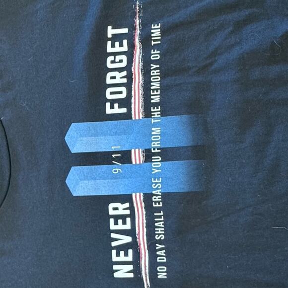 Forged “Never Forget” Black Men's XXL Short Sleeve T-Shirt - Picture 5 of 5